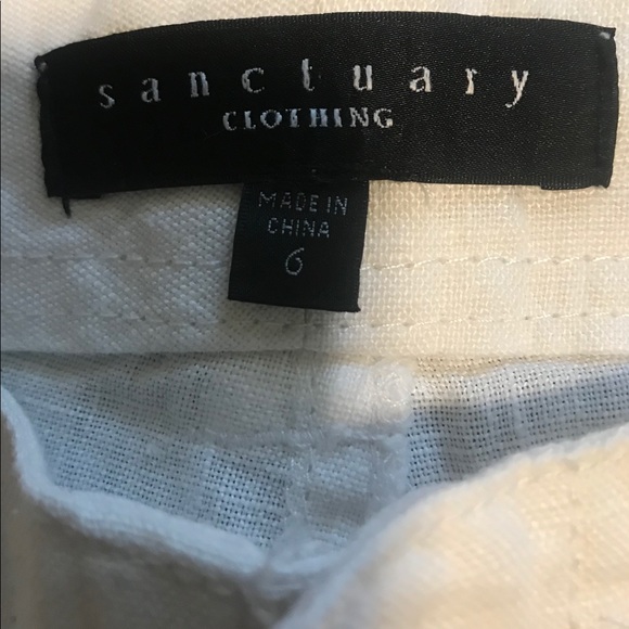 Sanctuary White Linen Pants - Picture 6 of 6